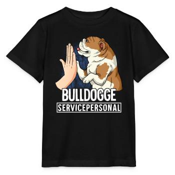 Bulldogge - Stanley/Stella Kinder T-Shirt MINI CREATOR  - Schwarz - Vorne - Mikhail (115cm)