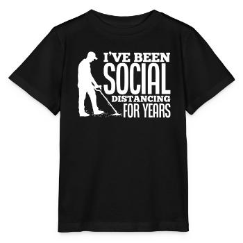 Détecteur de métaux à sondage amusant - T-shirt bio MINI CREATOR Stanley/Stella Enfant - noir - Devant - Mikhail (115cm)