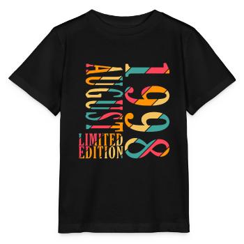 August 1998 Jahrestag August 1998 August - Stanley/Stella Kinder T-Shirt MINI CREATOR  - Schwarz - Vorne - Mikhail (115cm)