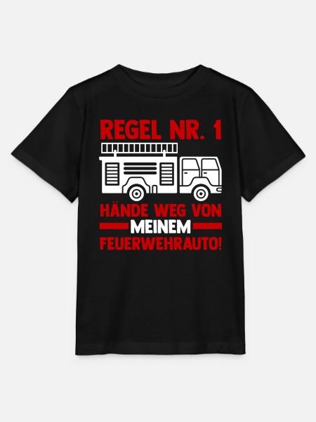 Feuerwehrauto Feuerwehrmann Feuerwehr - Stanley/Stella Kinder T-Shirt MINI CREATOR  - Schwarz
