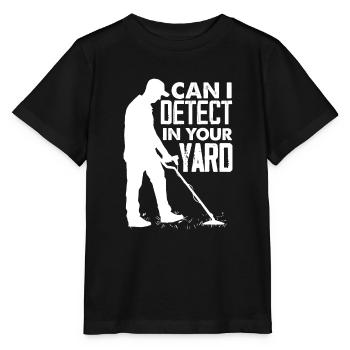 Détecteur de métaux à sondage amusant - T-shirt bio MINI CREATOR Stanley/Stella Enfant - noir - Devant - Mikhail (115cm)