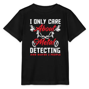Détecteur de métaux à sondage amusant - T-shirt bio MINI CREATOR Stanley/Stella Enfant - noir - Devant - Mikhail (115cm)