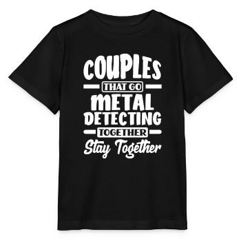 Détecteur de métaux à sondage amusant - T-shirt bio MINI CREATOR Stanley/Stella Enfant - noir - Devant - Mikhail (115cm)