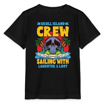 Drôle d’horreur Pirate Bateau Pirate Capitaine Pirate - T-shirt bio MINI CREATOR Stanley/Stella Enfant - noir - Devant - Mikhail (115cm)