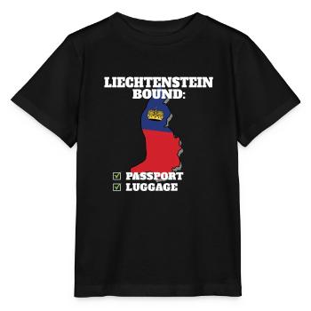 Liechtenstein Bound Country Travel - Stanley/Stella MINI CREATOR Kids’ T-Shirt - black - Front - Mikhail (115cm)
