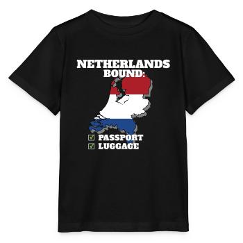 Netherlands Bound Country Travel Netherlandish - Stanley/Stella MINI CREATOR Kids’ T-Shirt - black - Front - Mikhail (115cm)