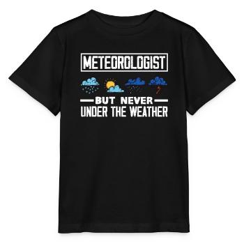 Meteorologist Meteorology Storm Chaser Gift - Stanley/Stella MINI CREATOR Kids’ T-Shirt - black - Front - Mikhail (115cm)