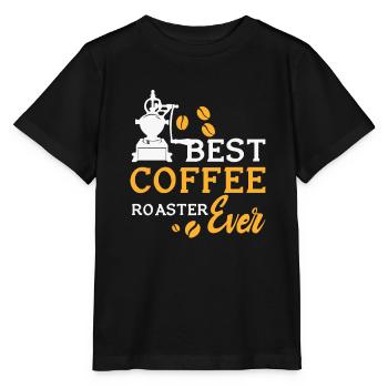 Kafffee Rösten Geschenk - Stanley/Stella Kinder T-Shirt MINI CREATOR  - Schwarz - Vorne - Mikhail (115cm)
