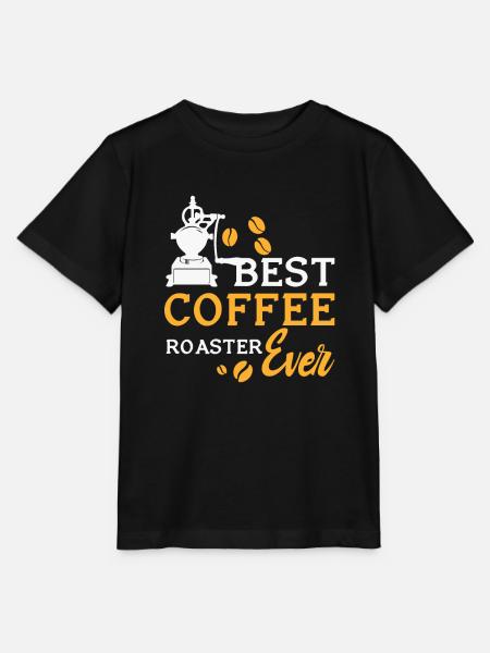 Kafffee Rösten Geschenk - Stanley/Stella Kinder T-Shirt MINI CREATOR - Schwarz