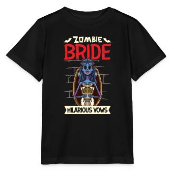 Funny Gothic Goth Wedding Bride Goth Halloween - Stanley/Stella MINI CREATOR Kids’ T-Shirt - black - Front - Mikhail (115cm)