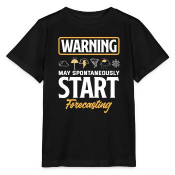 Meteorologist Meteorology Storm Chaser Gift - Stanley/Stella MINI CREATOR Kids’ T-Shirt - black - Front - Mikhail (115cm)