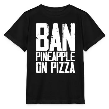 Interdire l’ananas sur la pizza 3 - T-shirt bio MINI CREATOR Stanley/Stella Enfant - noir - Devant - Mikhail (115cm)