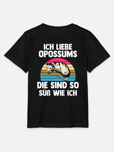 Opossum - Stanley/Stella Kinder T-Shirt MINI CREATOR - Schwarz
