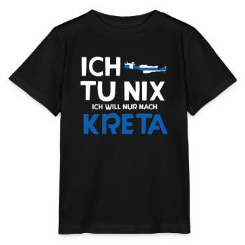 Kreta - Stanley/Stella Kinder T-Shirt MINI CREATOR  - Schwarz - Vorne - Mikhail (115cm)