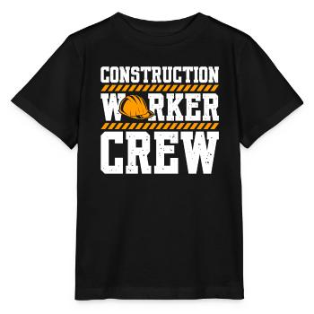 Équipe de travailleurs de la construction - T-shirt bio MINI CREATOR Stanley/Stella Enfant - noir - Devant - Mikhail (115cm)