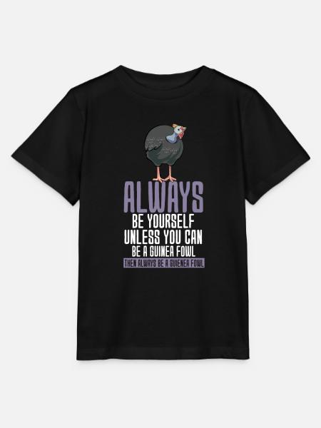 Perlhühner Perlhuhn Guinea Fowl - Stanley/Stella Kinder T-Shirt MINI CREATOR - Schwarz