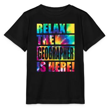 Geographer Funny saying - Stanley/Stella MINI CREATOR Kids’ T-Shirt - black - Front - Mikhail (115cm)