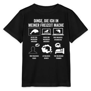 Walross - Stanley/Stella Kinder T-Shirt MINI CREATOR  - Schwarz - Vorne - Mikhail (115cm)