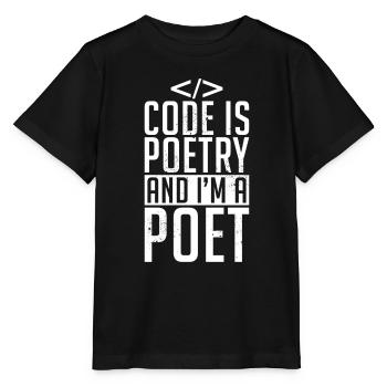 Code Codeur Programmeur Développeur Codeur - T-shirt bio MINI CREATOR Stanley/Stella Enfant - noir - Devant - Mikhail (115cm)