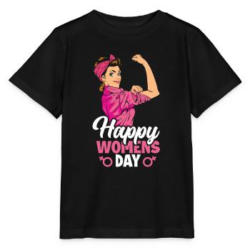 Feminismus Feministin - Stanley/Stella Kinder T-Shirt MINI CREATOR  - Schwarz - Vorne - Mikhail (115cm)