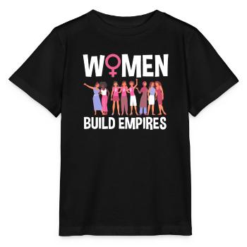 Feminismus Feministin - Stanley/Stella Kinder T-Shirt MINI CREATOR  - Schwarz - Vorne - Mikhail (115cm)
