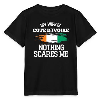 Épouse Côte d’Ivoire - T-shirt bio MINI CREATOR Stanley/Stella Enfant - noir - Devant - Mikhail (115cm)
