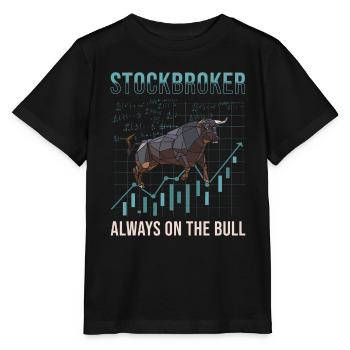Börsenmakler, Händler, Investor, Börse - Stanley/Stella Kinder T-Shirt MINI CREATOR  - Schwarz - Vorne - Mikhail (115cm)