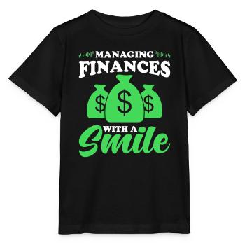 Gift for Finance Managers - Stanley/Stella MINI CREATOR Kids’ T-Shirt - black - Front - Mikhail (115cm)