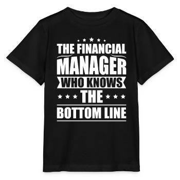 Gift for Finance Manager - Stanley/Stella MINI CREATOR Kids’ T-Shirt - black - Front - Mikhail (115cm)