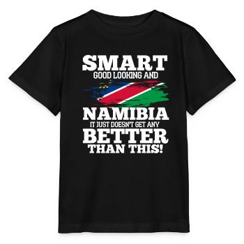 Namibia - Stanley/Stella Kinder T-Shirt MINI CREATOR  - Schwarz - Vorne - Mikhail (115cm)