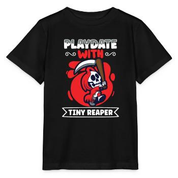 Drôle de faucheuse effrayante, homme mort - T-shirt bio MINI CREATOR Stanley/Stella Enfant - noir - Devant - Mikhail (115cm)