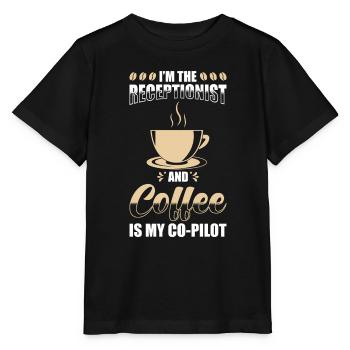 Réceptionniste Cadeau Café réceptionniste - T-shirt bio MINI CREATOR Stanley/Stella Enfant - noir - Devant - Mikhail (115cm)