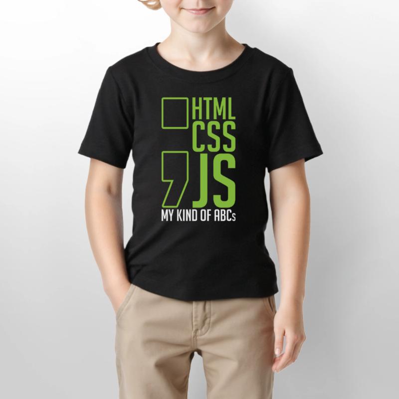 web developer gift html css js my kind of Stanley/Stella MINI CREATOR Kids’ T-Shirt