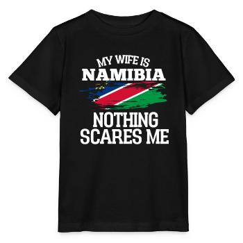 Namibia - Stanley/Stella Kinder T-Shirt MINI CREATOR  - Schwarz - Vorne - Mikhail (115cm)