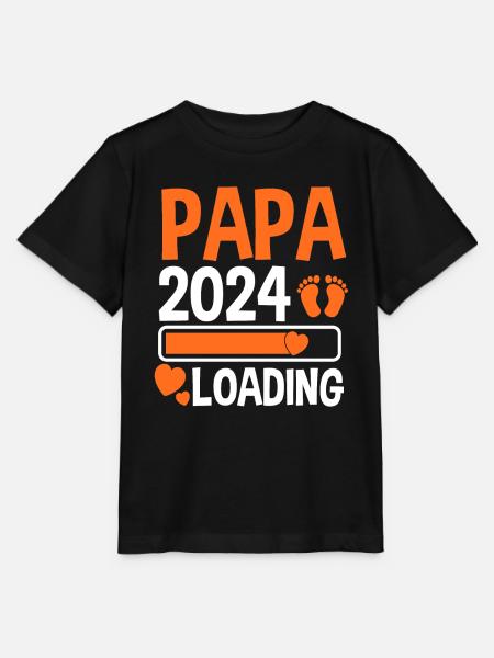 Werdender Papa 2025 - Stanley/Stella Kinder T-Shirt MINI CREATOR - Schwarz