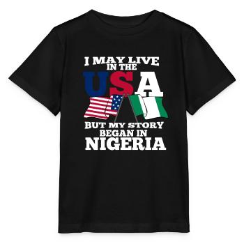 Nigéria - T-shirt bio MINI CREATOR Stanley/Stella Enfant - noir - Devant - Mikhail (115cm)