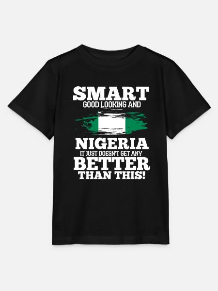 Nigeria - Stanley/Stella Kinder T-Shirt MINI CREATOR  - Schwarz