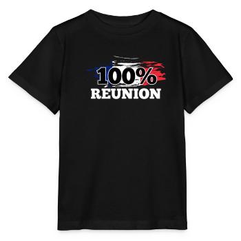 Réunion - T-shirt bio MINI CREATOR Stanley/Stella Enfant - noir - Devant - Mikhail (115cm)
