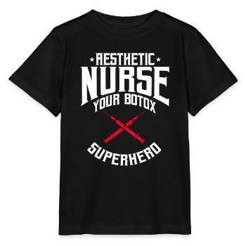 Aesthetic Nurse Saying - Stanley/Stella MINI CREATOR Kids’ T-Shirt - black - Front - Mikhail (115cm)