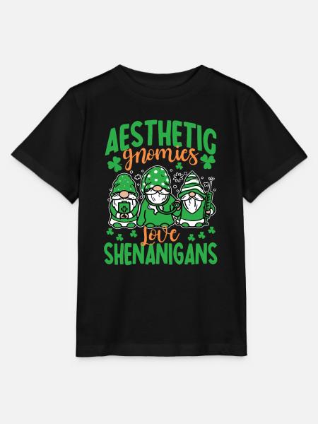 Ästhetische Zwerge St. Patrick's Day - Stanley/Stella Kinder T-Shirt MINI CREATOR  - Schwarz