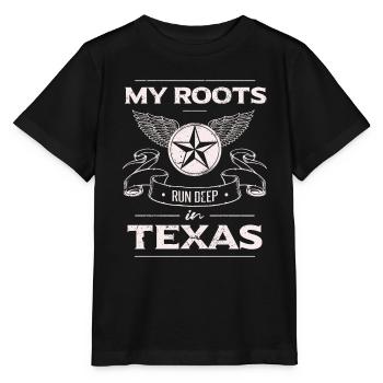 Lone Star State | Fier Texas - T-shirt bio MINI CREATOR Stanley/Stella Enfant - noir - Devant - Mikhail (115cm)
