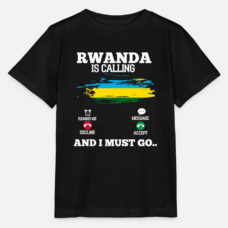 Rwanda - T-shirt bio MINI CREATOR Stanley/Stella Enfant - noir