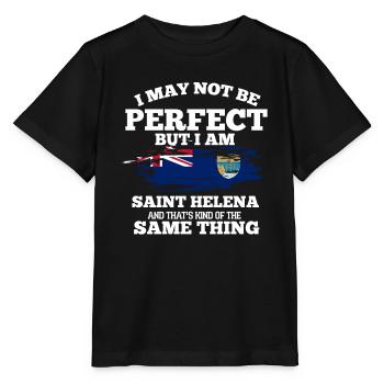 Saint Helena - Stanley/Stella MINI CREATOR Kids’ T-Shirt - black - Front - Mikhail (115cm)