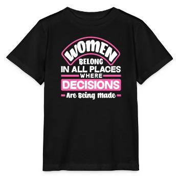 Feminismus Feministin - Stanley/Stella Kinder T-Shirt MINI CREATOR  - Schwarz - Vorne - Mikhail (115cm)