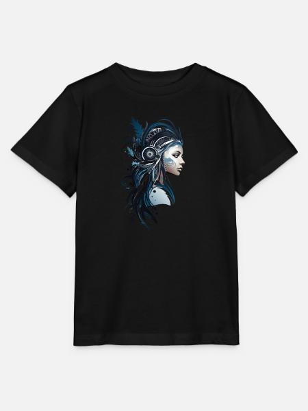 Stammeskopf Frau - Stanley/Stella Kinder T-Shirt MINI CREATOR - Schwarz