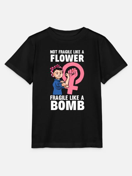 Feminismus Feministin - Stanley/Stella Kinder T-Shirt MINI CREATOR  - Schwarz