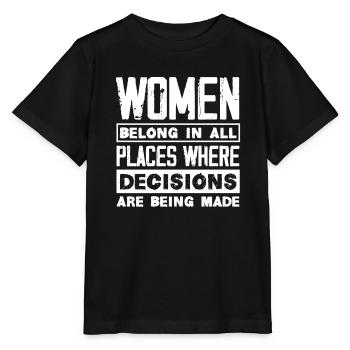 Feminismus Feministin - Stanley/Stella Kinder T-Shirt MINI CREATOR  - Schwarz - Vorne - Mikhail (115cm)