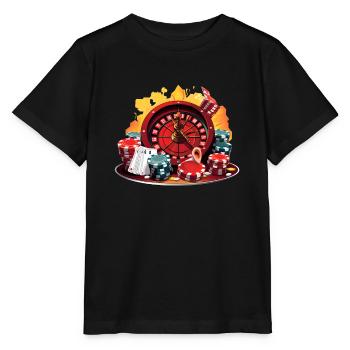 Casino - Stanley/Stella MINI CREATOR Kids’ T-Shirt - black - Front - Mikhail (115cm)