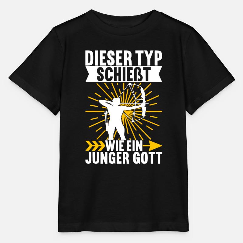 Bogenschießen Bogenschütze - Stanley/Stella Kinder T-Shirt MINI CREATOR - Schwarz