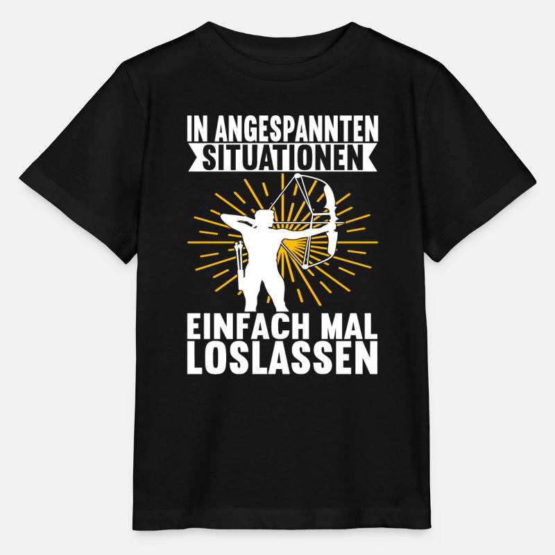 Bogenschießen Bogenschütze - Stanley/Stella Kinder T-Shirt MINI CREATOR  - Schwarz